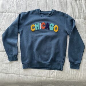 Blue Chicago crewneck sweatshirt